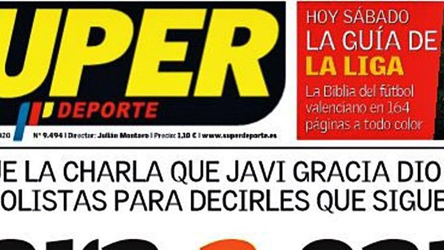 Esta es la portada de SUPER de este sábado