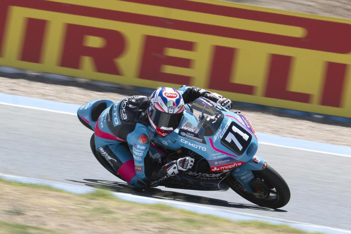 Carlos Cano, durante la prueba en Magny-Cours