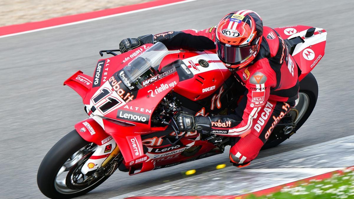 Nicoló Bulega con la Aruba Ducati
