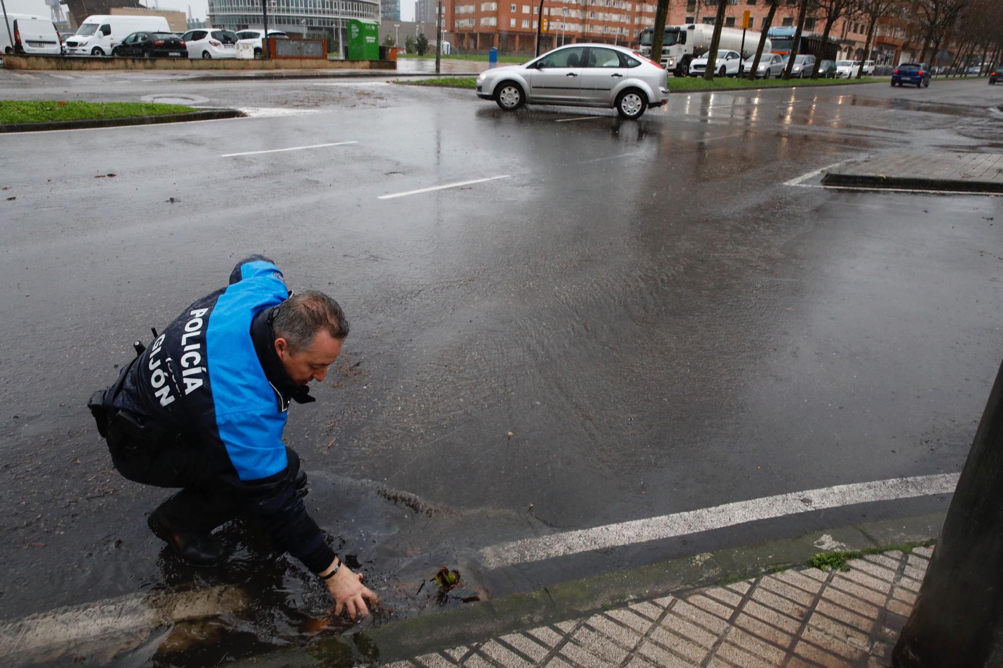 Temporal en Gijón