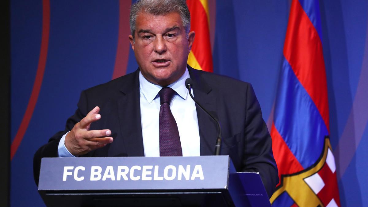 El presidente del FC Barcelona, Joan Laporta.