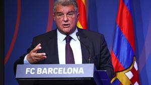 Archivo - El presidente del FC Barcelona, Joan Laporta.