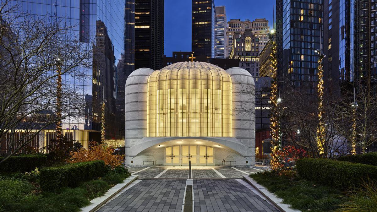 Las imágenes de la iglesia que Calatrava ha construido en Nueva York.