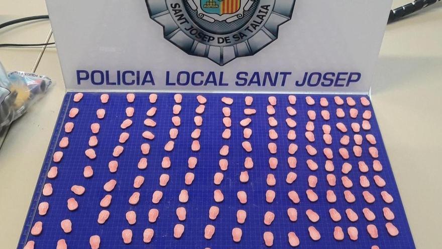 Las pastillas de éxtasis incautadas por la Policía Local de Sant Josep