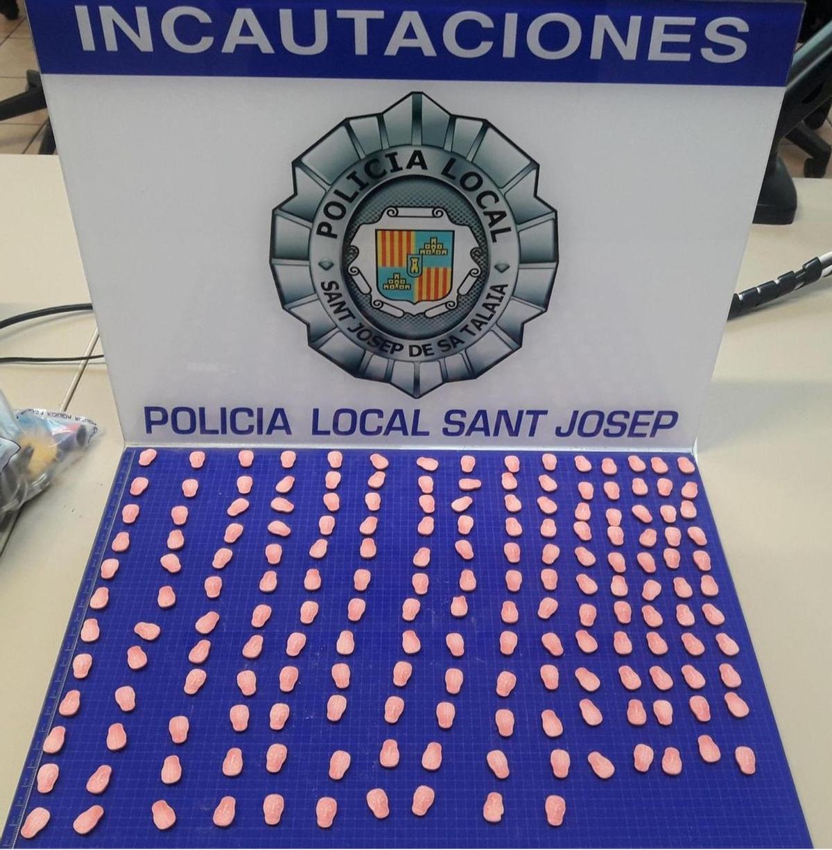 Pastillas de éxtasis incautadas en Ibiza en una imagen de archivo.