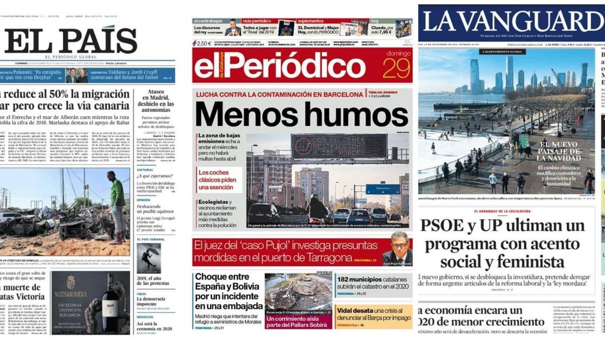 Portada domingo 29 de diciembre