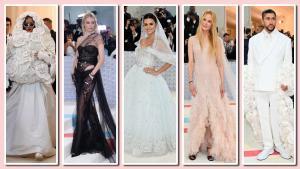 Met Gala 2023: Los famosos rinden homenaje a Karl Lagerfeld. De izquierda a derecha, Rihanna, Gigi Hadid, Penélope Cruz, Nicole Kidman y Bad Bunny, los mejor vestidos de la Gala Met 2013.