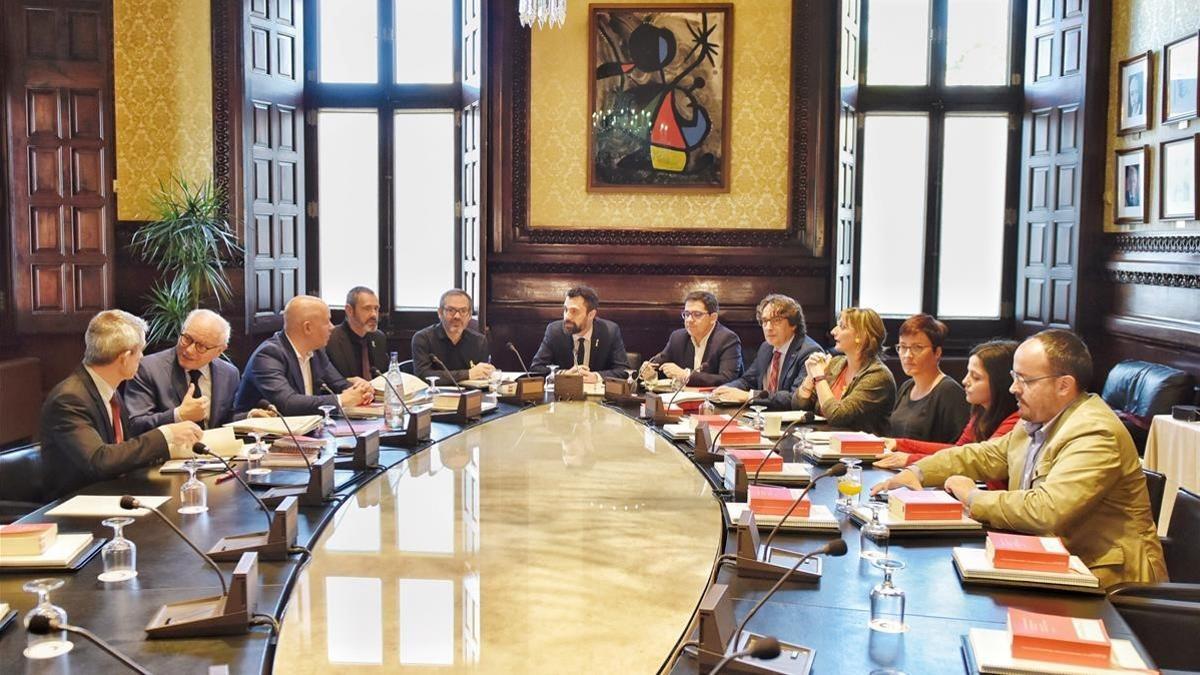 Reunión de la Mesa del Parlament