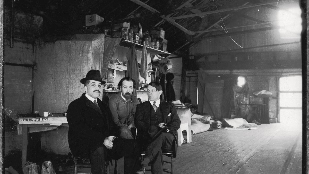 Diaghilev, Polunin y Picasso en Londres en 1919.