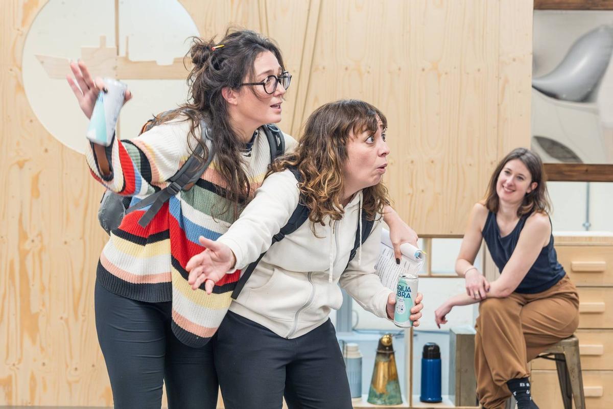 Mercè Ribot y Patricia Rodríguez durante los ensayos de "The Tempest" en The Globe.