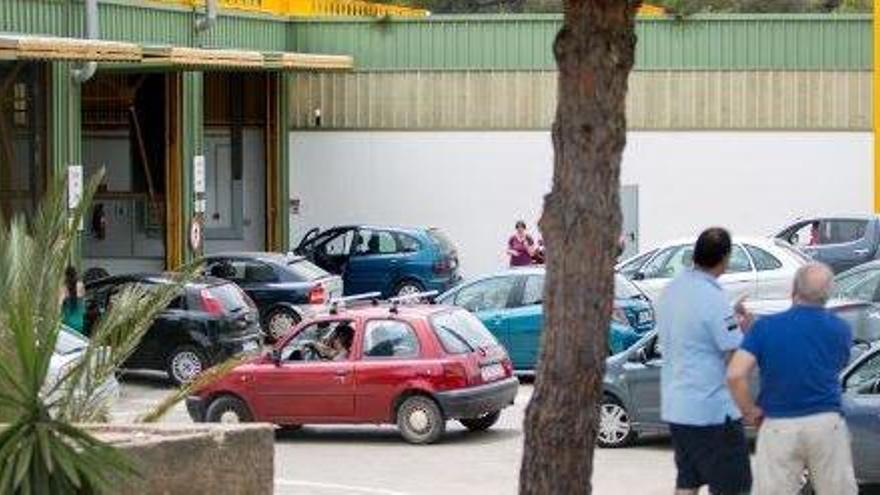 Imagen, ayer, de la estación ibicenca de la ITV.