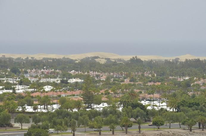 Calima en Maspalomas