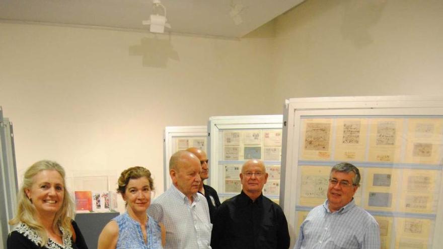 Sandra Vázquez, Conchita Paredes, Luis Gutiérrez, José Luis de la Cruz, Francisco Conde y Ángel Iglesias, en la muestra.