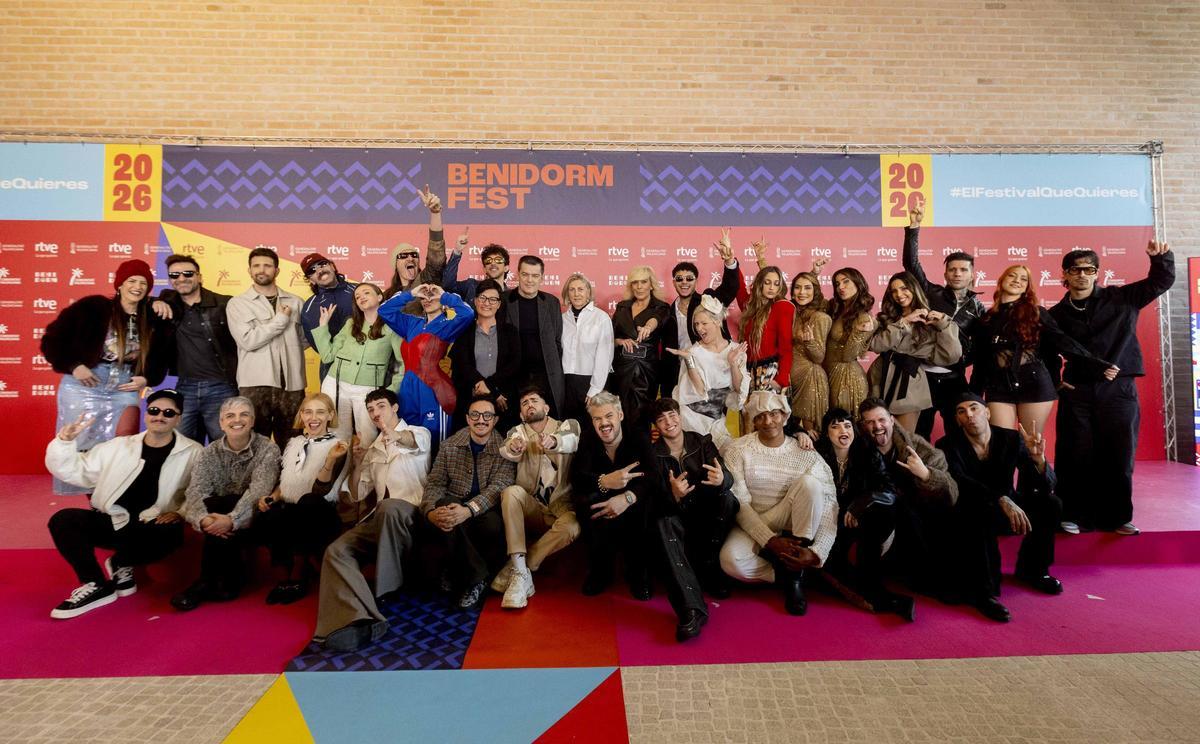 Presentación de los 18 participantes del Benidorm Fest 2026