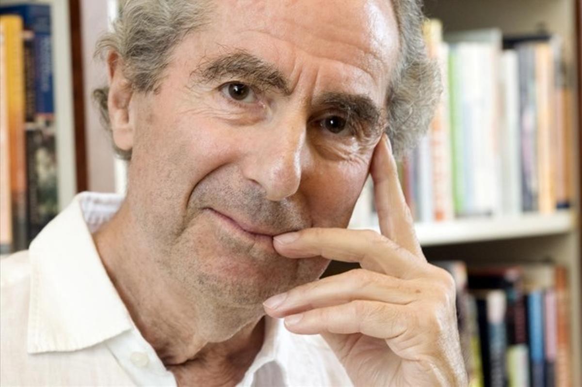 Philip Roth posa per a una foto a les oficines de la seva editorial Houghton Mifflin.