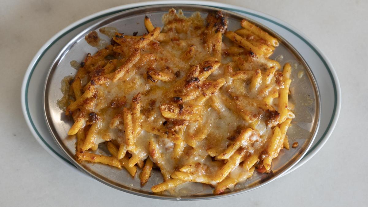 Los macarrones de La Fonda de Pirenaicas.