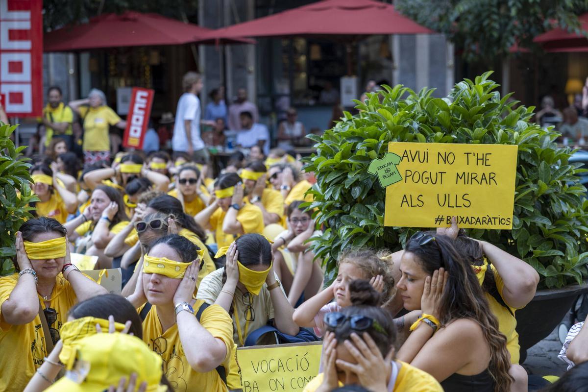 La manifestación del sector educativo 0-3 en imágenes