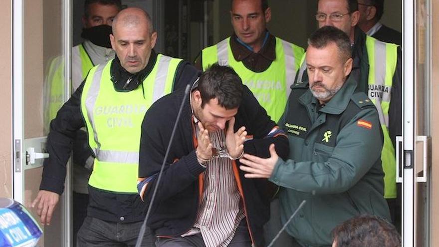 El acusado, el día que fue detenido por la Guardia Civil.