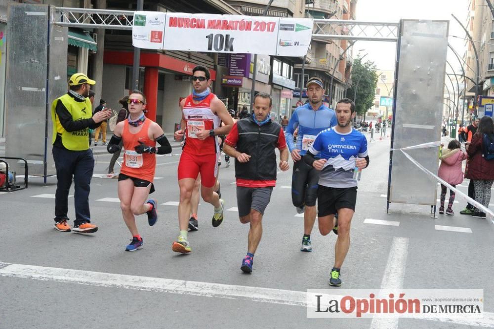 Murcia Maratón y 10 k. Paso por la Gran Vía