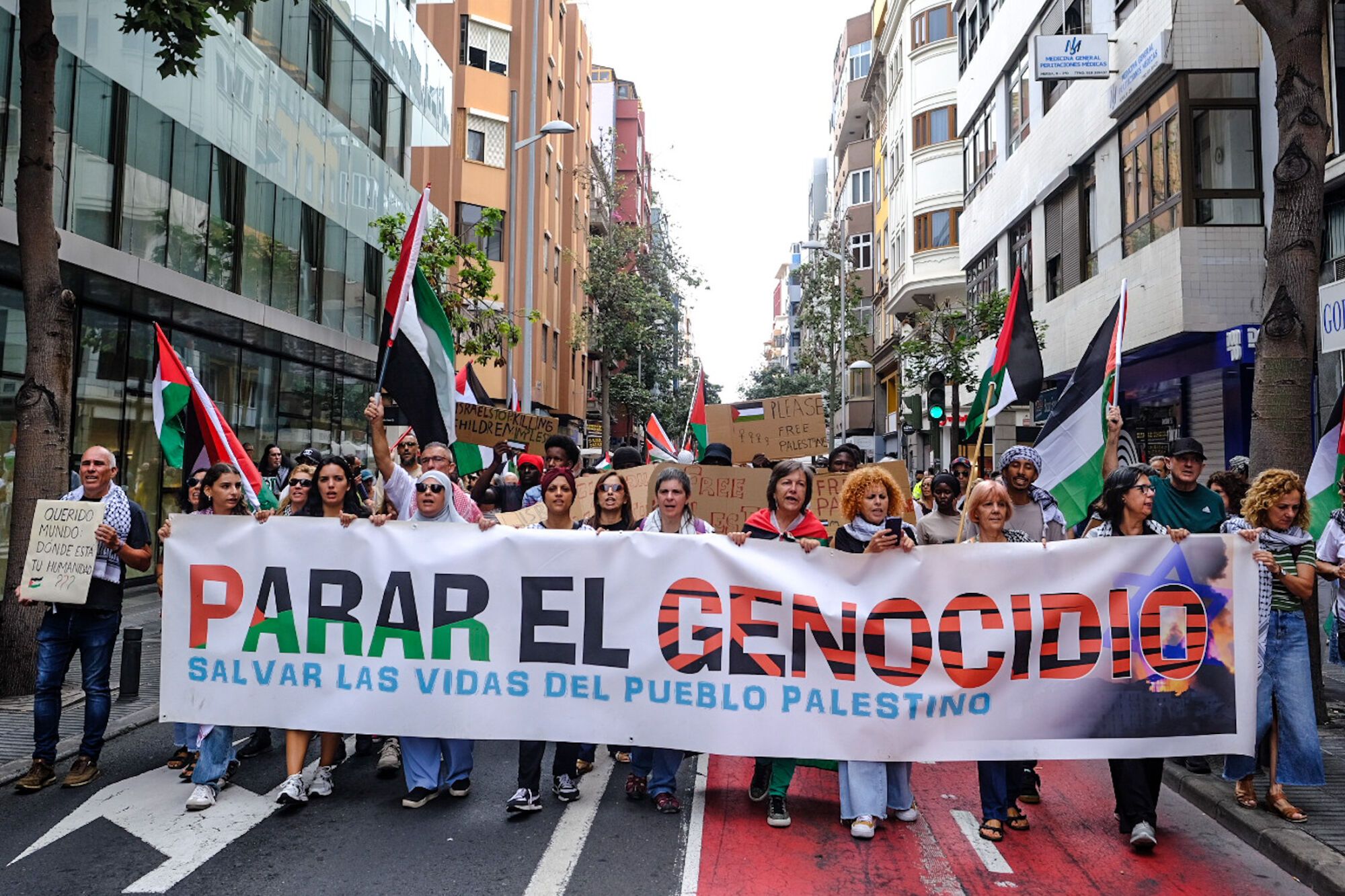  Manifestación en defensa de Palestina en Gran Canaria