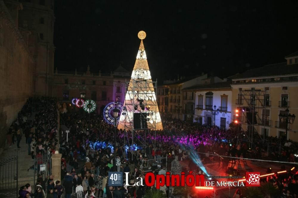 Encendido de luces de Navidad en Lorca