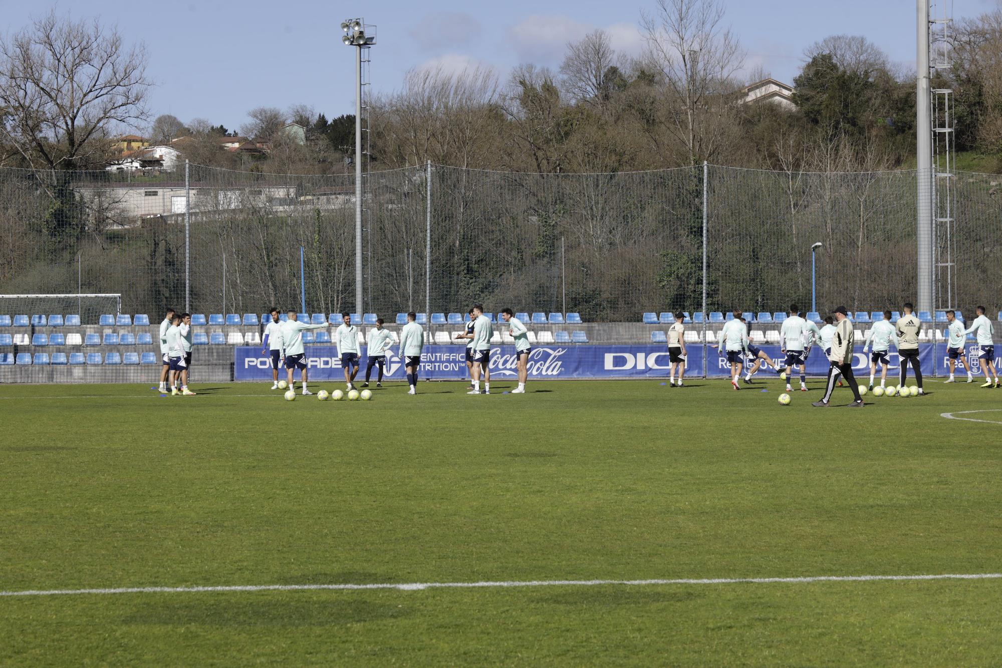 EN IMÁGENES: el entrenamiento del Oviedo