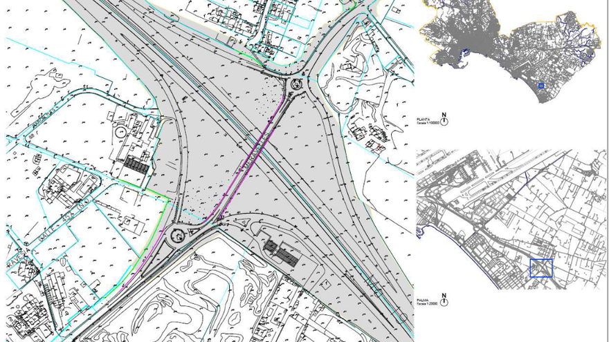 Uno de los planos del futuro corredor verde. | AYUNTAMIENTO DE PALMA