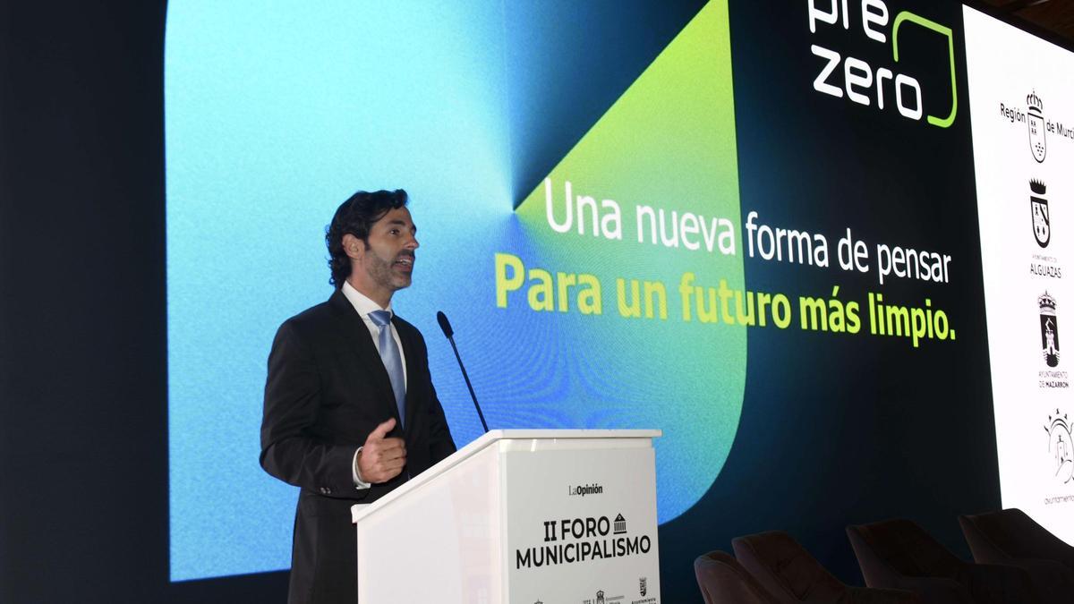 Eduardo Azcona, director de negocio sureste de PreZero, en su intervención en el foro en el Cuartel de Artillería.