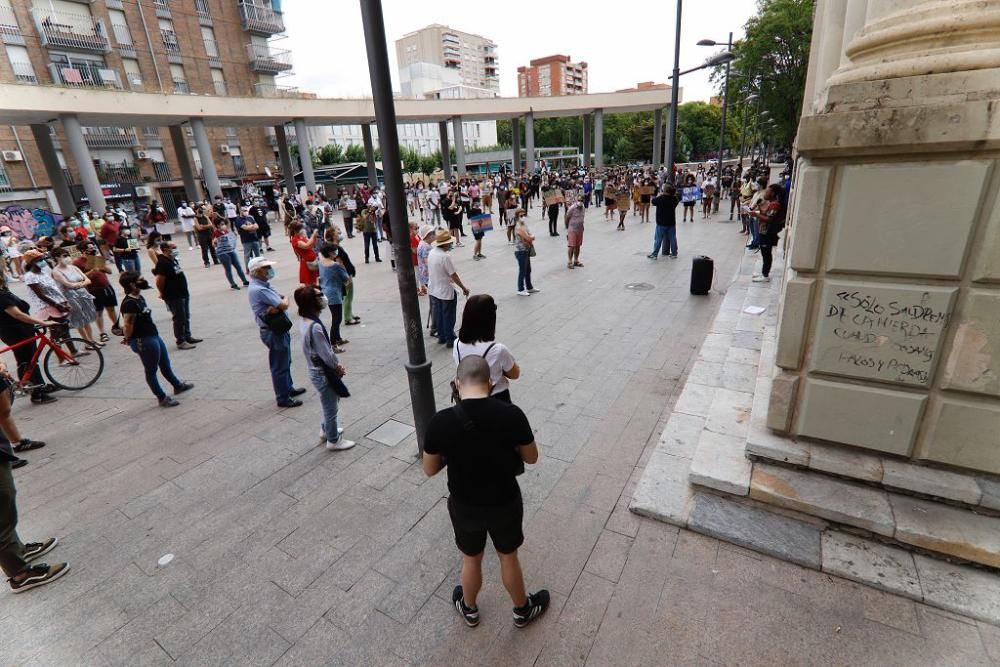 Protesta contra el racismo en Murcia