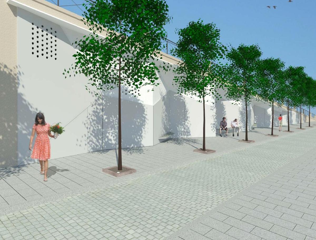 Infografía que recrea el cambio que se impulsa en la calle Carral.