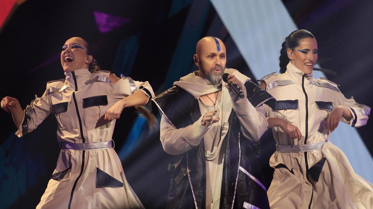 Mawot, durante su actuación en la final del Benidorm Fest.