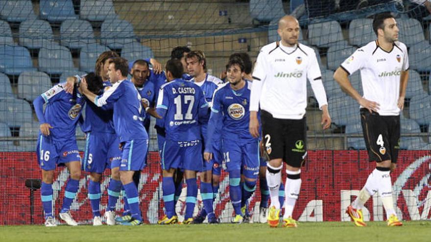 El Getafe pasó por encima del Valencia.