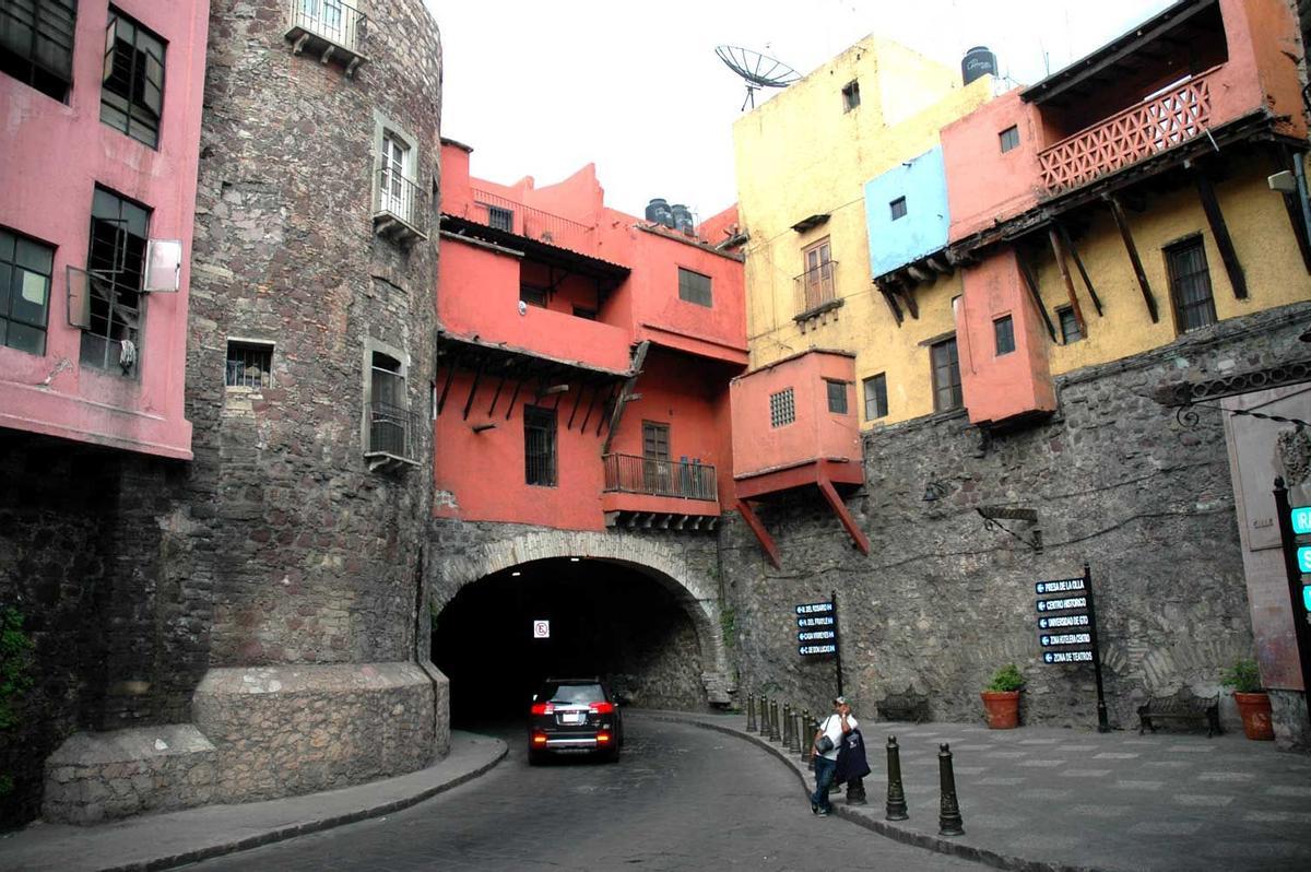 Entrada a uno de los túneles de Guanajuato