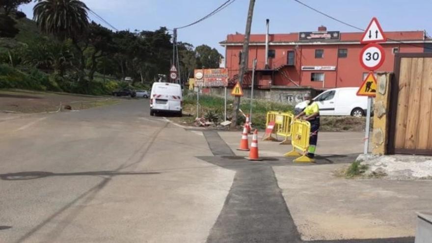 Una obra de saneamiento en La Laguna. | | E.D.