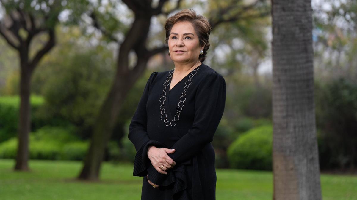 La diplomática Patricia Espinoza, una de las grandes impulsoras del Acuerdo de París, durante su visita a Barcelona.