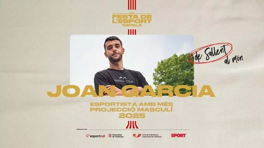 Joan García guanyador a esportista amb més projecció masculí 2025