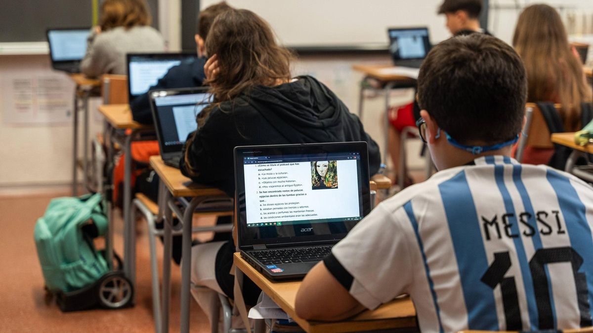 Alumnado de sexto de primaria en una escuela catalana, este curso.