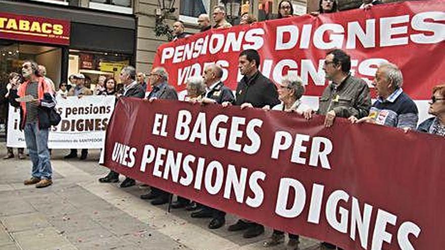 Manifestació de la plataforma a Manresa