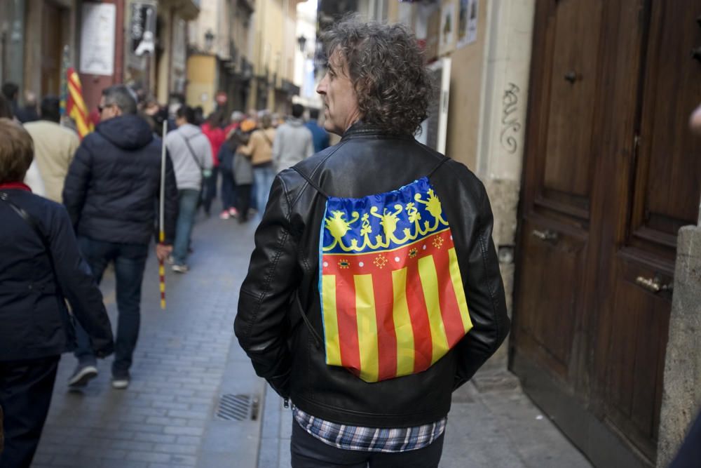 Manifestación en València contra el plurilingüismo