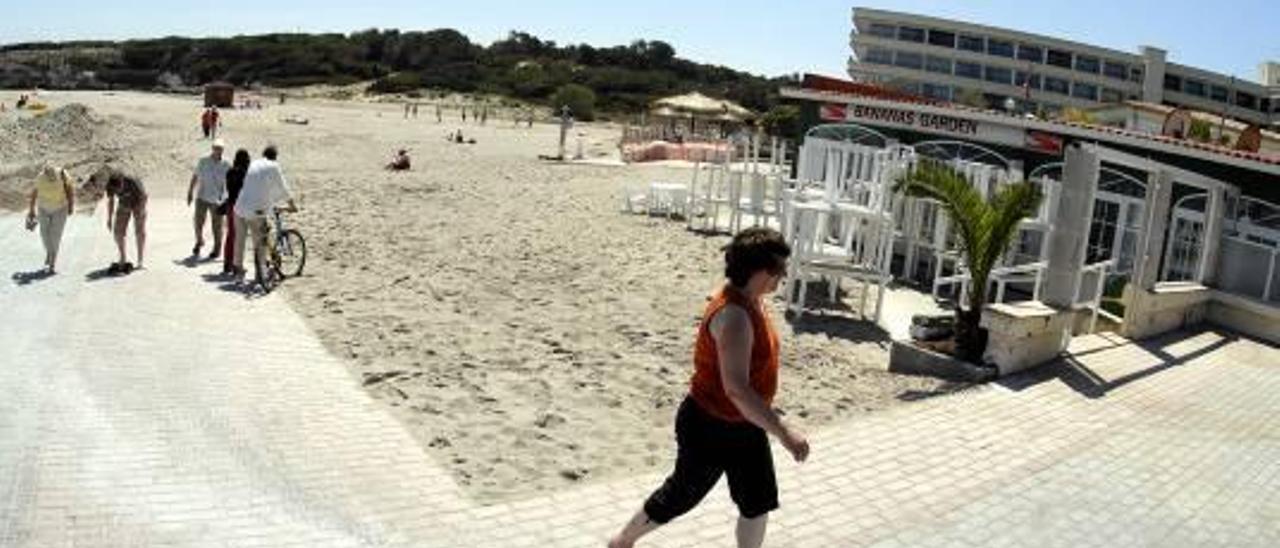 La playa de Son Bauló, donde está prevista la habilitación del emisario submarino.