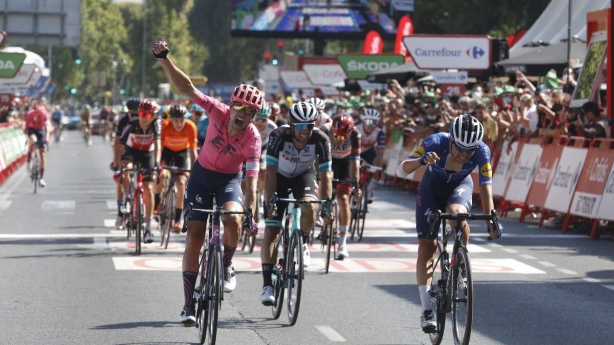Magnus Nielsen, el último ganador de una etapa en Córdoba, en la edición de la Vuelta de 2021