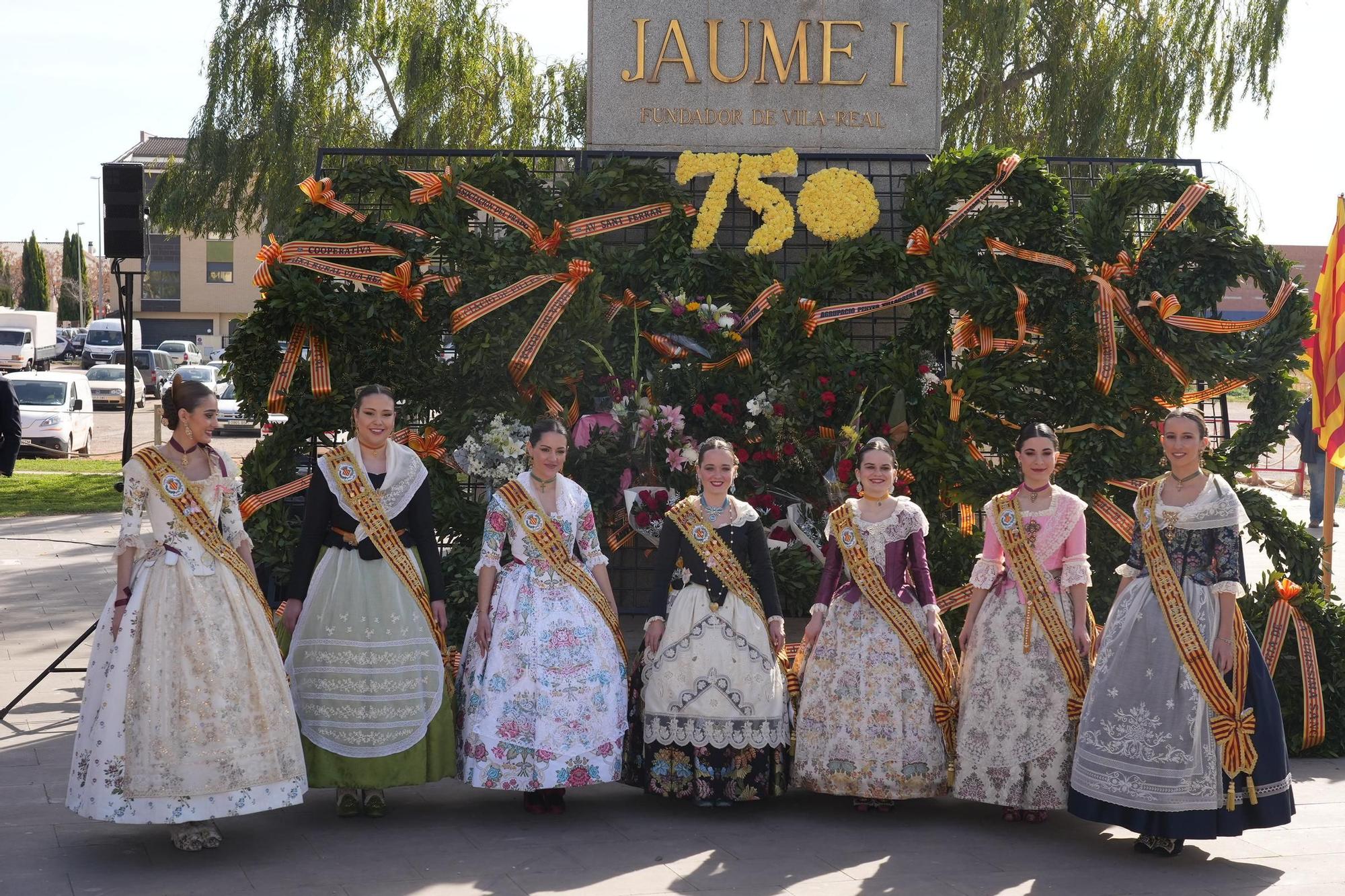 Las mejores imágenes del homenaje a Jaume I, que inicia los actos para celebrar los 750 años de Vila-real