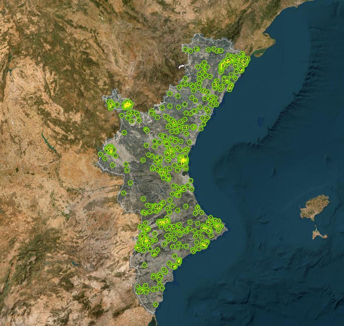 Visor cartográfico forestal.