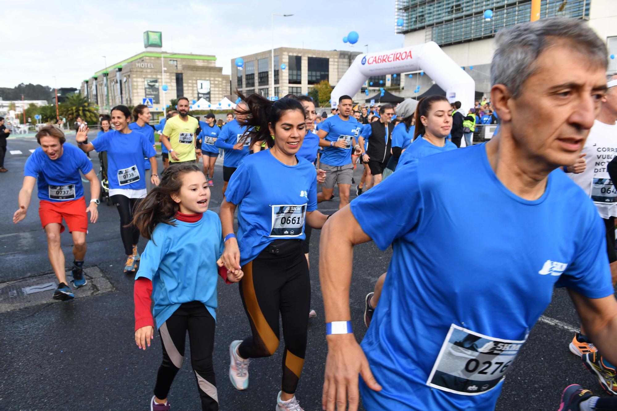 La carrera 5KM Solidarios en Agrela y con la salida en la fábrica de Estrella