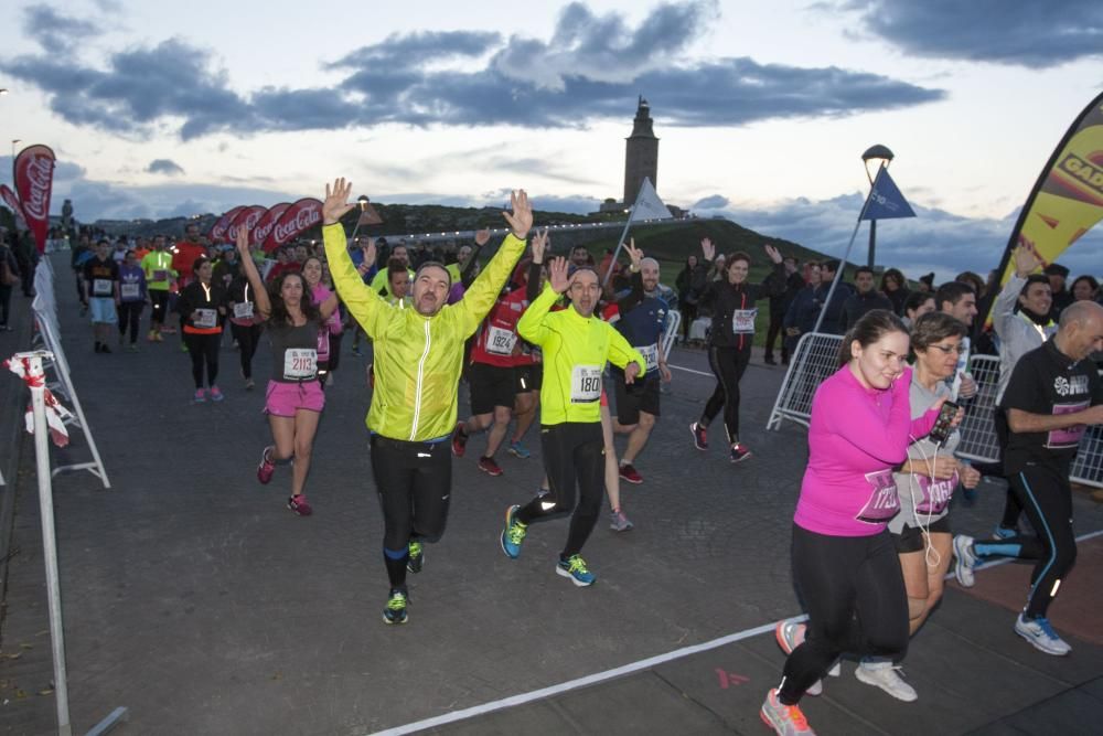 La carrera nocturna de la Torre de Hércules