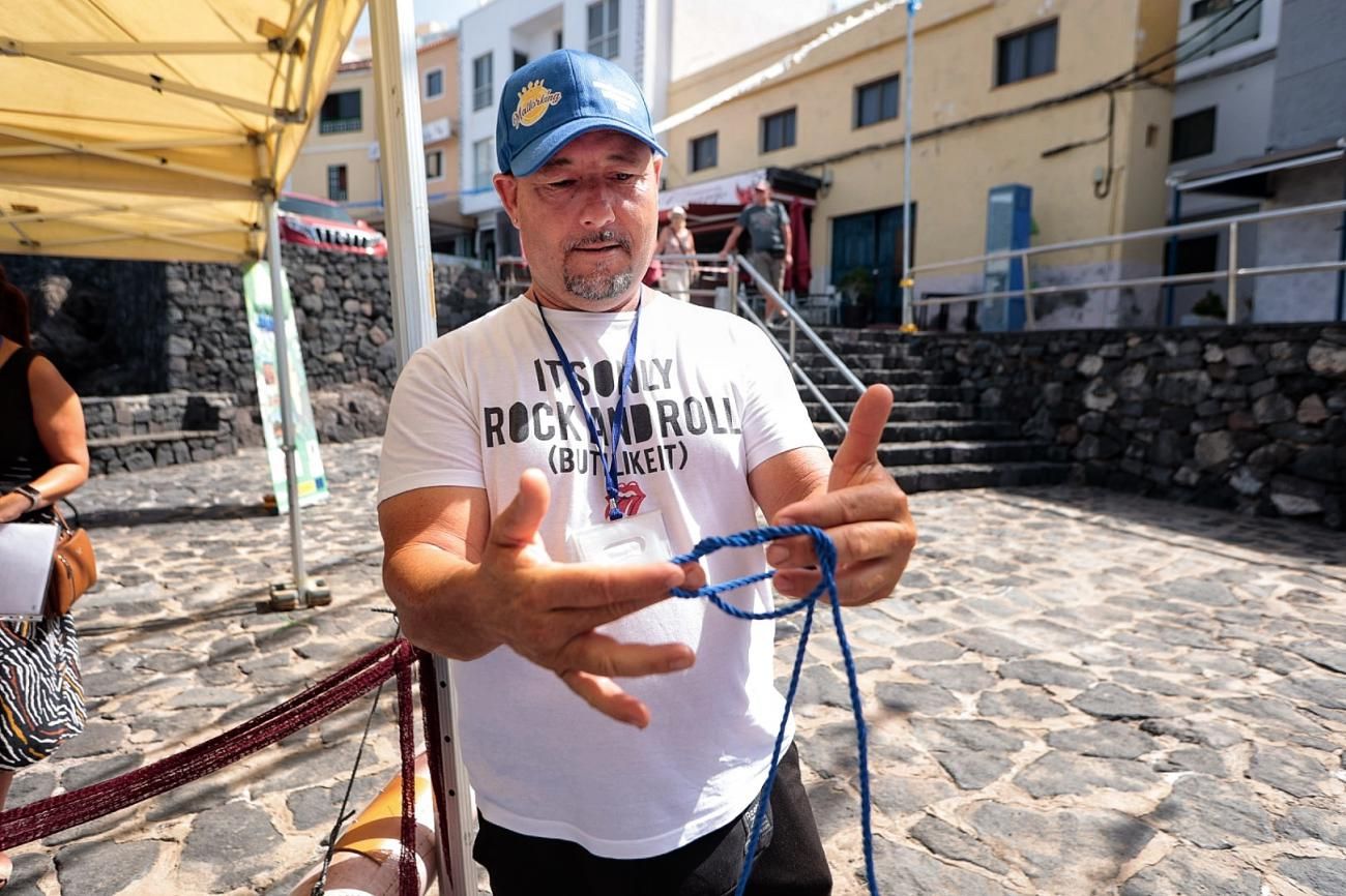 Muestra de actividades tradicionales de los pescadores en Los Abrigos