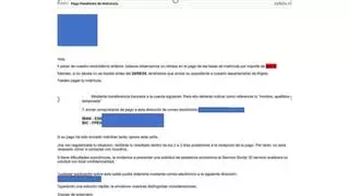 La UB alerta a los estudiantes de un correo falso que les pide pagar una parte pendiente de la matrícula