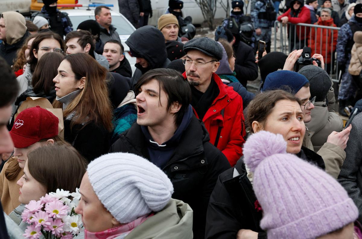 Funeral y ceremonia de despedida del político opositor ruso Alexei Navalny en Moscú