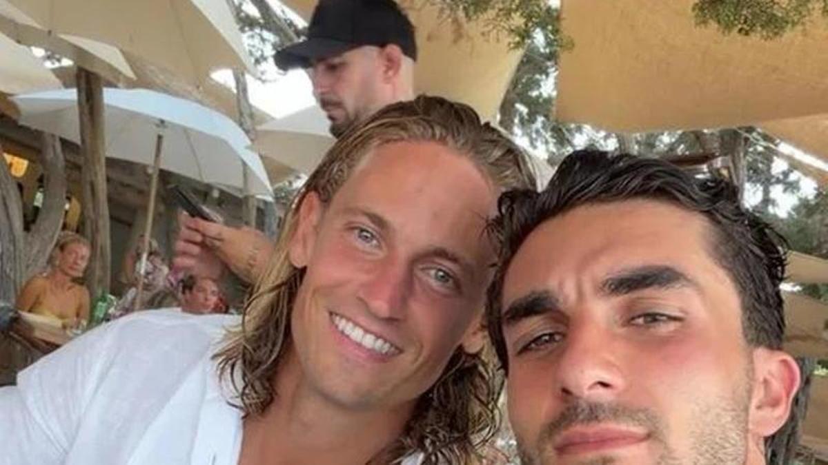 Marcos Llorente y Ferran Torres en Ibiza
