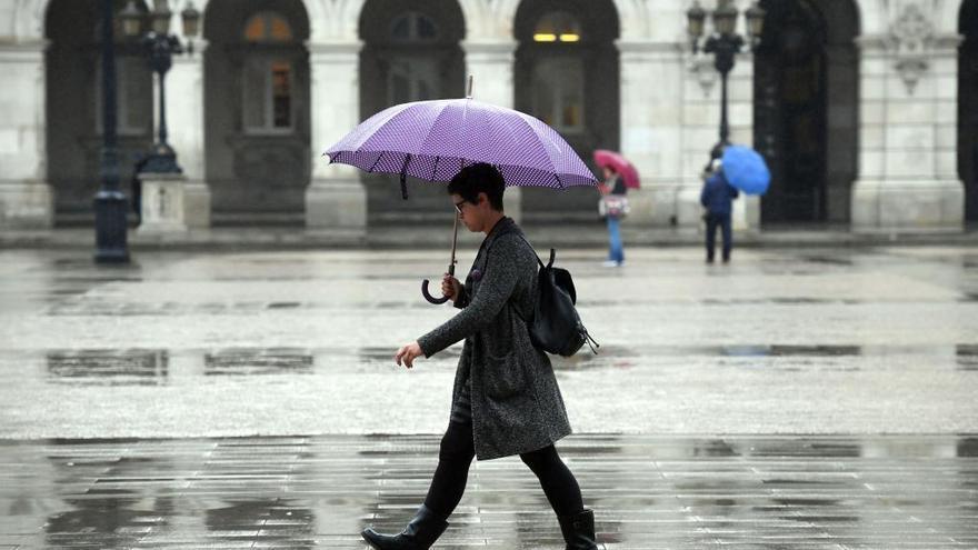 Jornada lluviosa en A Coruña.